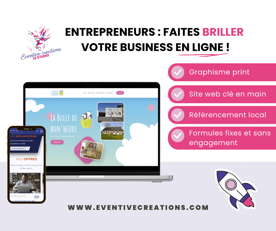 Agence Web entrepreneurs à Valenciennes et création de site internet - Eventive Studio